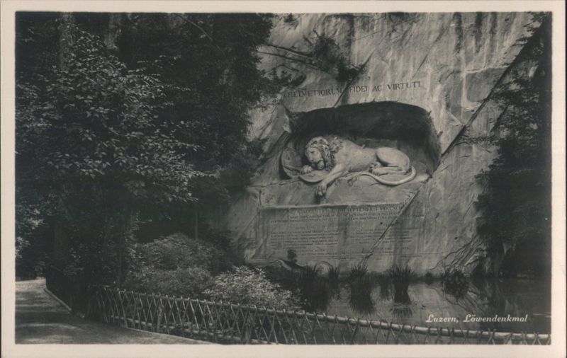 Luzern Löwendenkmal Switzerland