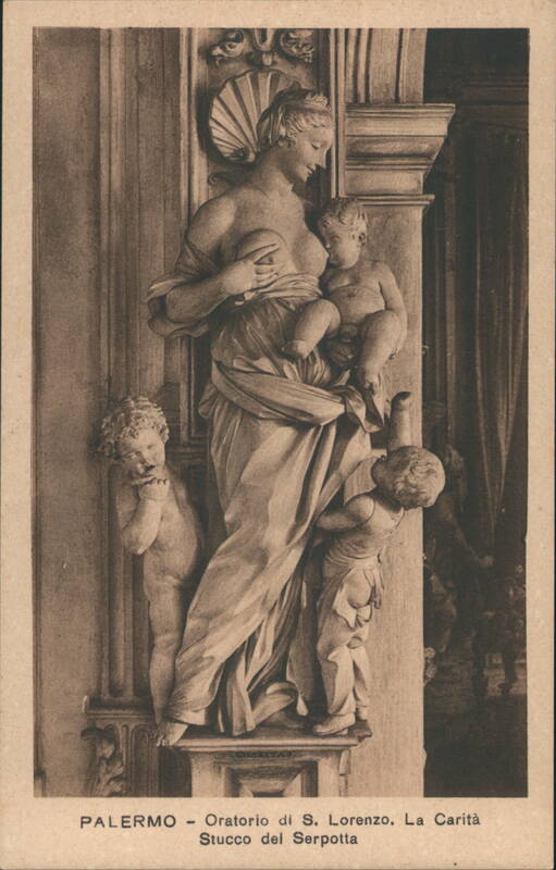 La Carità Stucco del Serpotta, Oratorio S. Lorenzo Palermo Italy