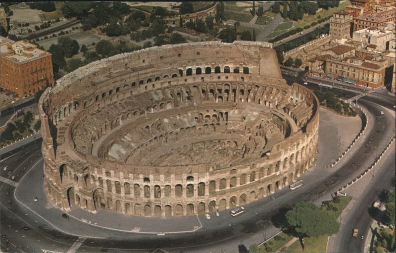 Colosseum Aerial View, Rome Italy LAER Guerrini