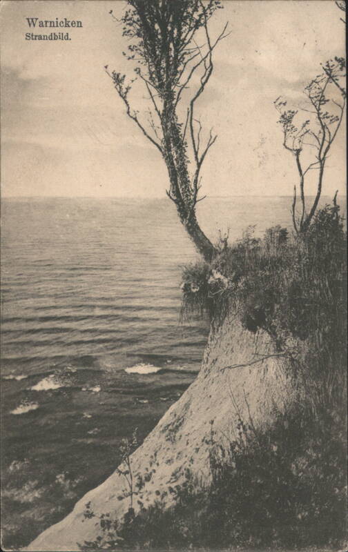 Warnicken Beach Scene, Cliff and Sea Rybachiy Russia