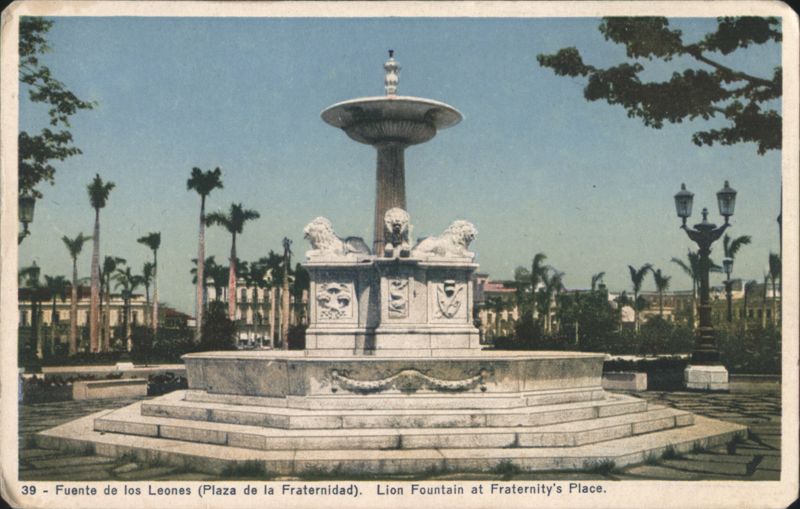 Lion Fountain, Fraternity's Place Lions