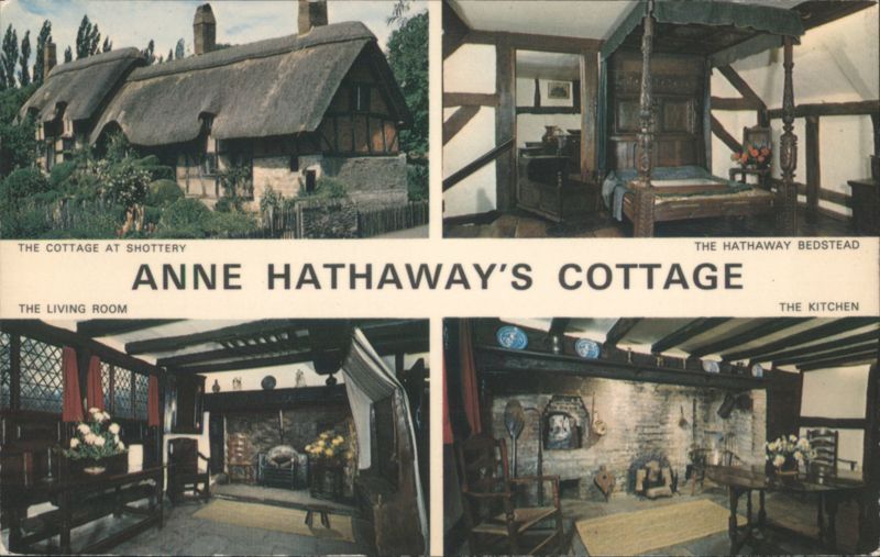 Anne Hathaway's Cottage - Exterior & Interior Views Shottery England