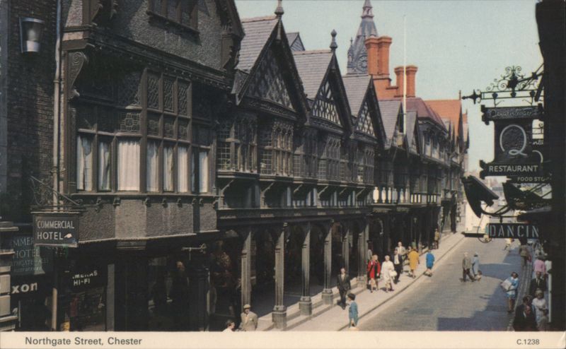 Northgate Street, Chester - Half-Timbered Buildings United Kingdom