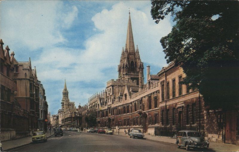 The High Street, Oxford with University Spires United Kingdom
