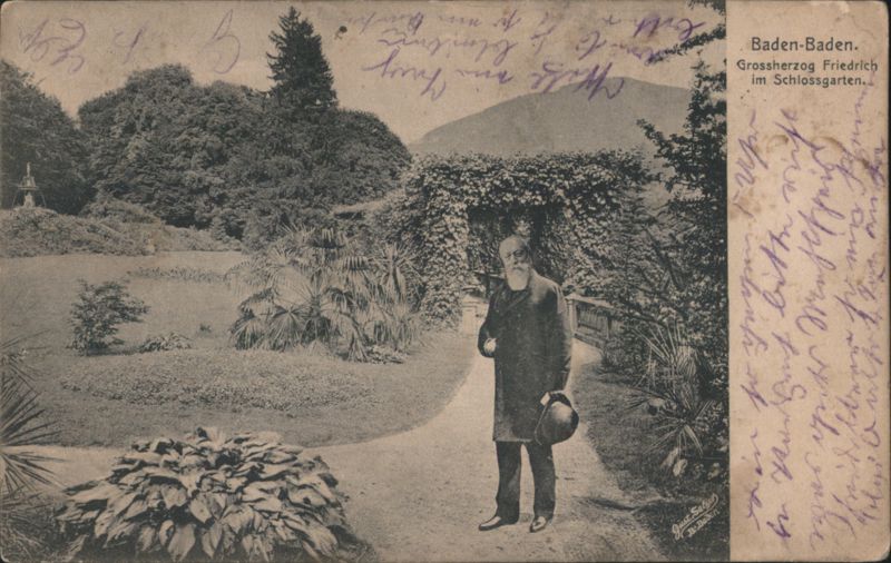 Grossherzog Friedrich in Schlossgarten, Baden-Baden Germany