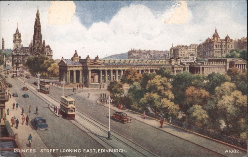 Princes Street looking East, Edinburgh Scotland