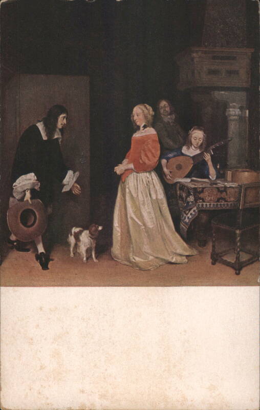 The Suitor's Visit by Ter Borch, Mellon Collection