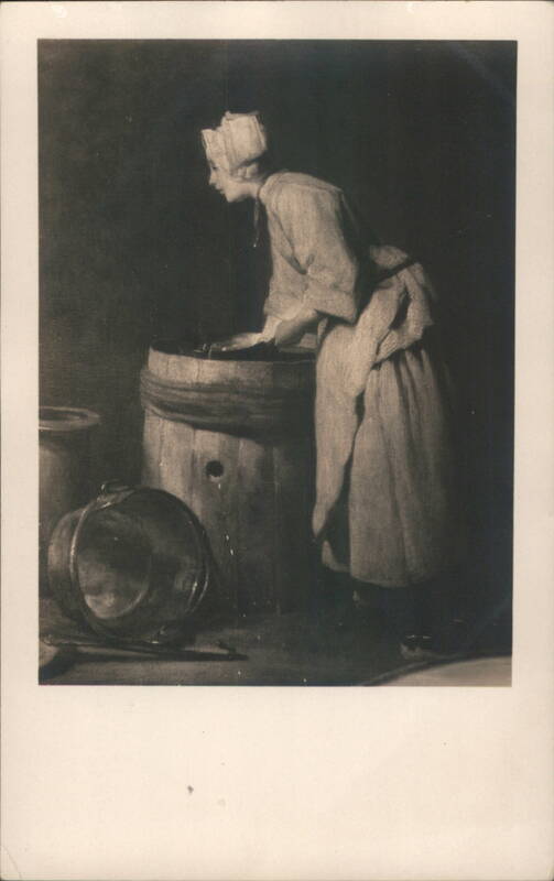 Woman with Saucepan by Jean Baptiste Simeon Chardin