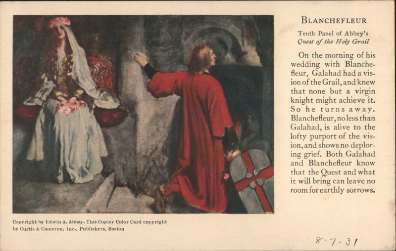 Blanchefleur, Tenth Panel of Abbey's Quest of the Holy Grail
