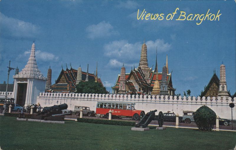 Emerald Buddha Temple, Views of Bangkok Thailand Southeast Asia