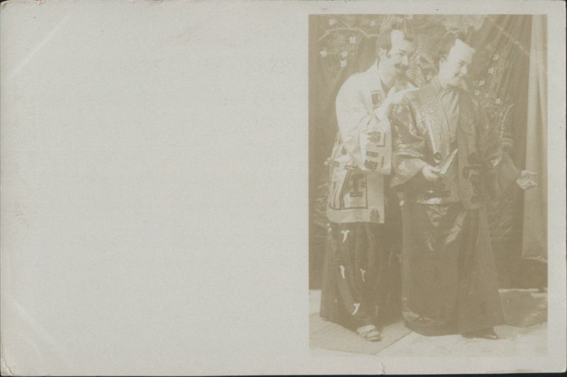 Two Men in Japanese Garb Asian