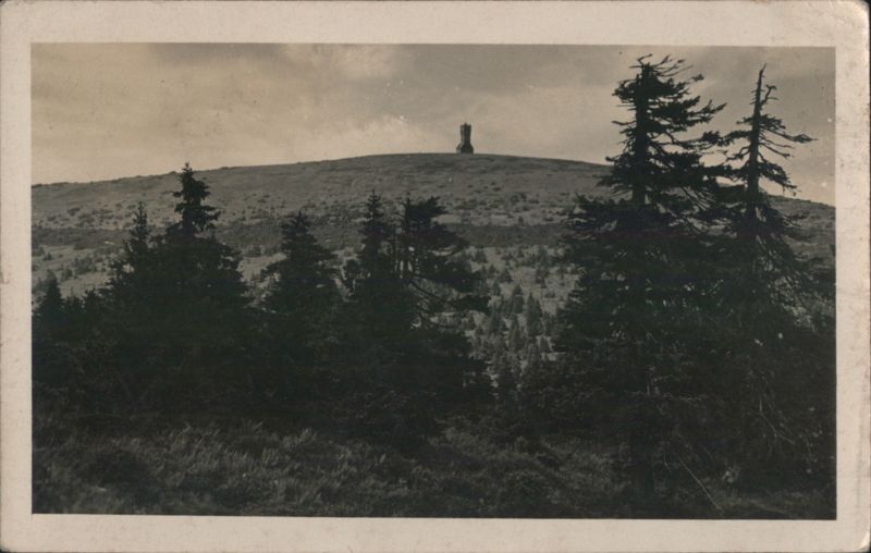 Altvater Praděd Mountain Tower Karlova Studánka Czechoslovakia