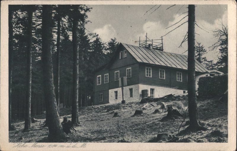 Hohe Mense Baude 1064 m ü.d.M. Bad Reinerz Mountain Lodge Poland
