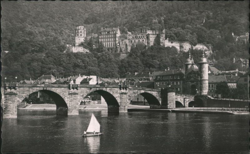 Heidelberg Old Neckar Bridge & Castle Germany