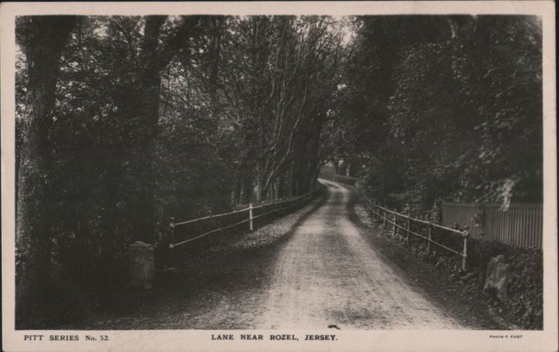 Lane Near Rozel, Jersey United Kingdom F. Foot