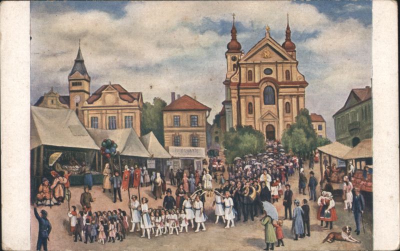 Pilgrimage in Stará Boleslav Czechoslovakia Fr. Rona
