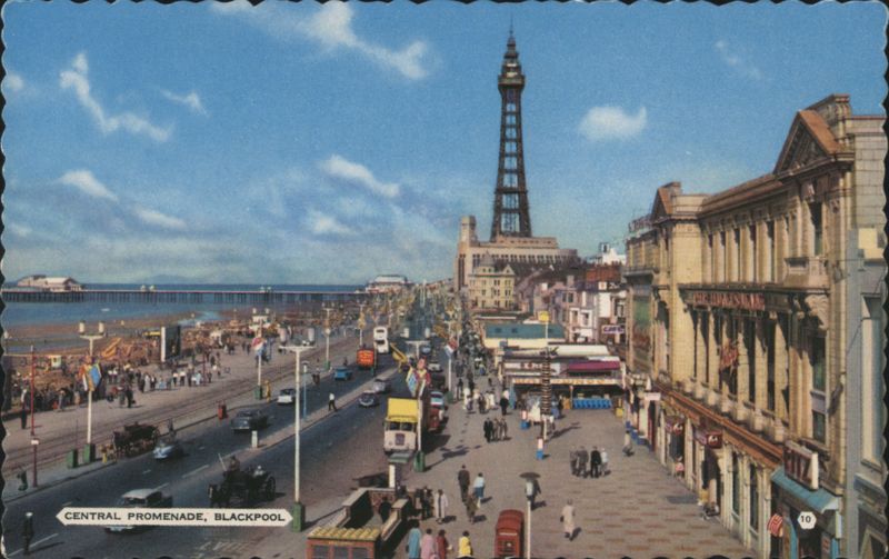 Central Promenade, Blackpool with Tower United Kingdom