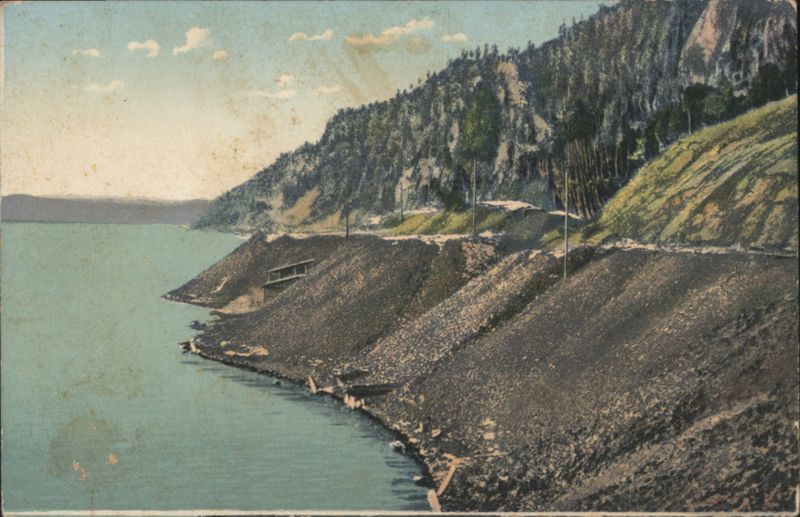 Lake Baikal Shore near Mysovaya Station, Russia