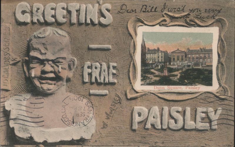 GREETIN'S FRAE PAISLEY Dunn Square Scotland