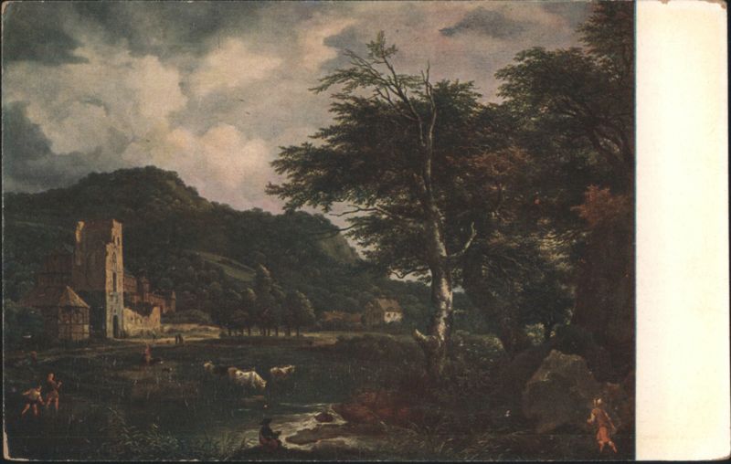 The Cloister by Jacob van Ruisdael Art