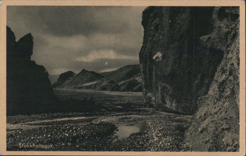 Stakkhollsgjá Canyon Landscape, Iceland