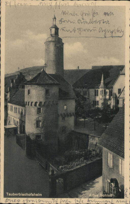 Tauberbischofsheim Old Castle with Tower Germany