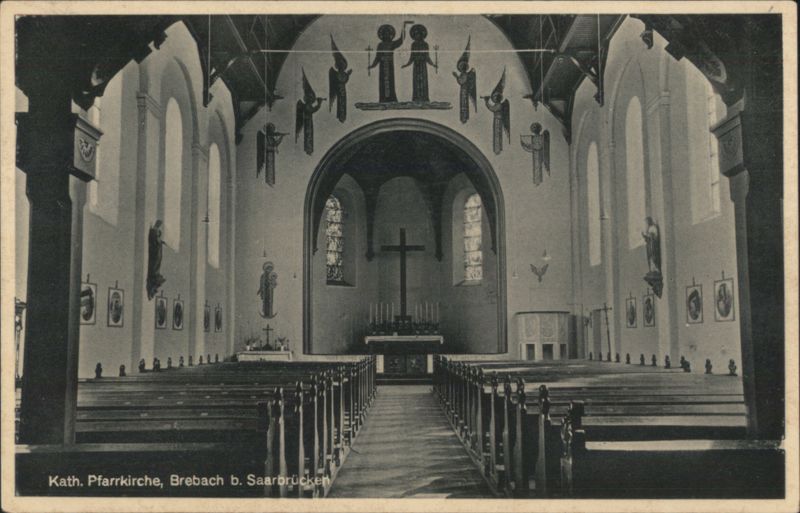 Kath. Pfarrkirche, Brebach b. Saarbrücken Interior Germany