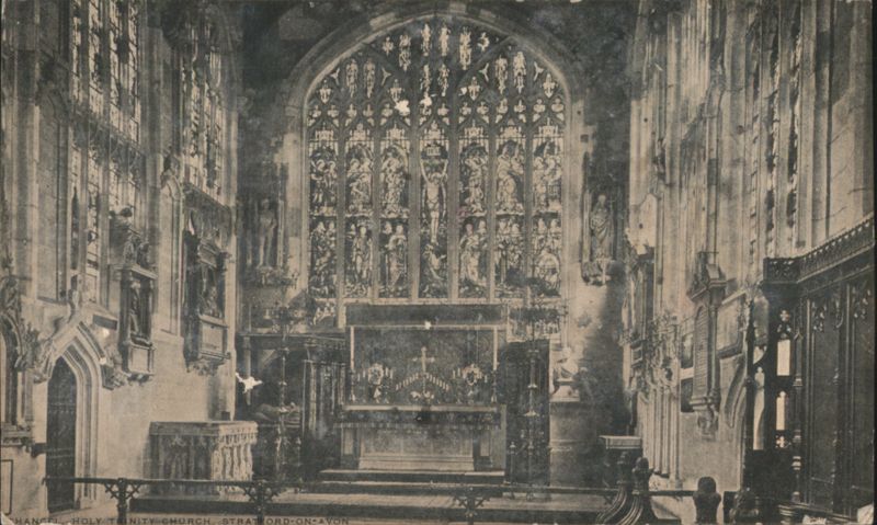Chancel, Holy Trinity Church, Stratford-on-Avon England