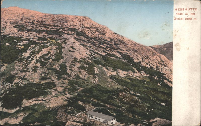 Hesshütte 1640 m, Ztnödl 2190 m, Mountain Landscape Austria