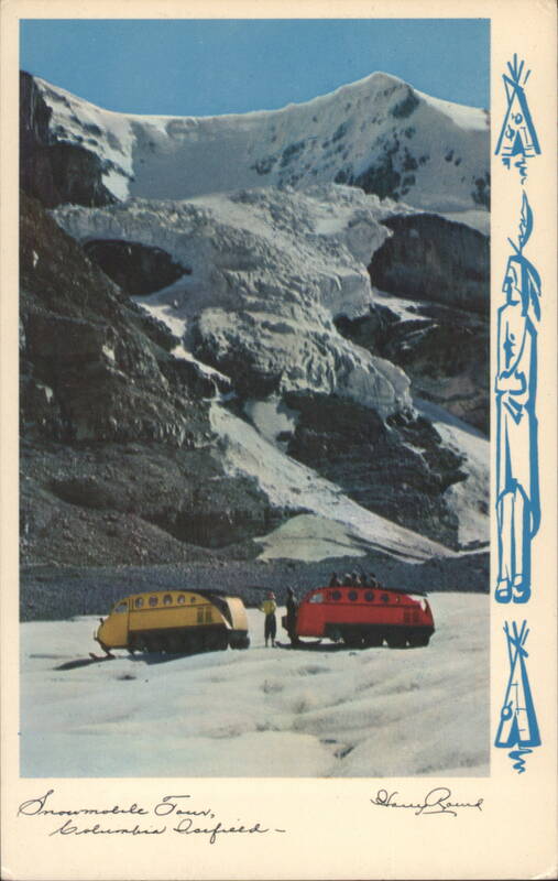 Snowmobile Tour, Columbia Icefield, Canadian Rockies AB Canada
