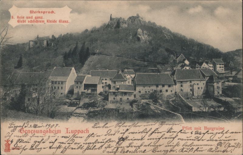 Kuppach Village and Castle Ruin Germany