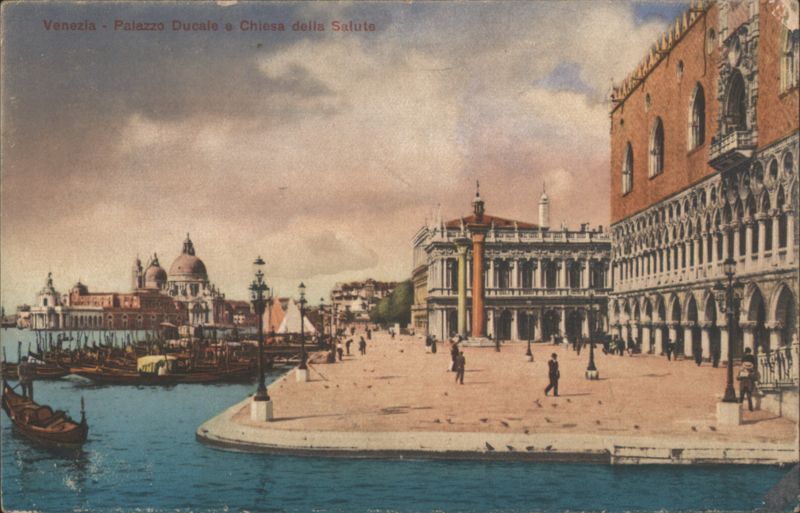 Venice Doge's Palace & Santa Maria della Salute Basilica Italy
