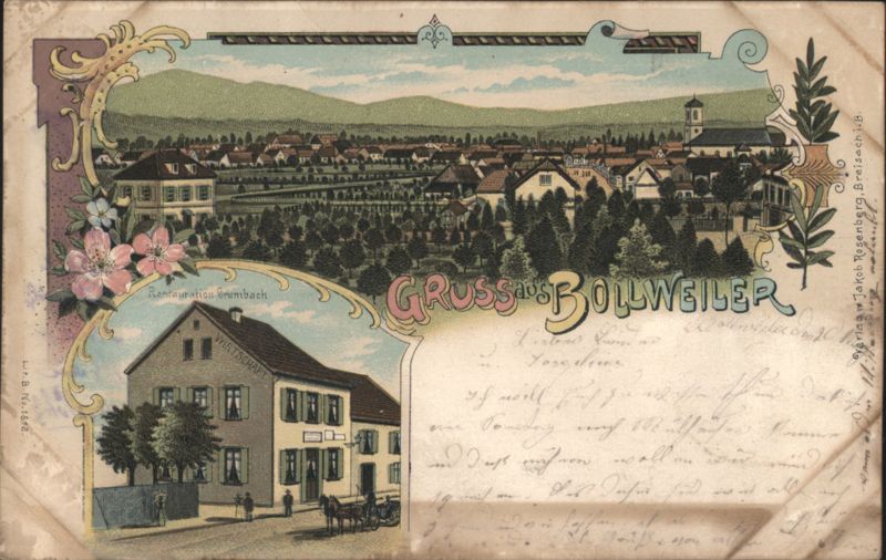 Gruss aus Bollweiler, Restauration Grumbach Bollwiller France