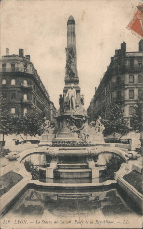 Statue of Carnot, Place de la République Lyon France