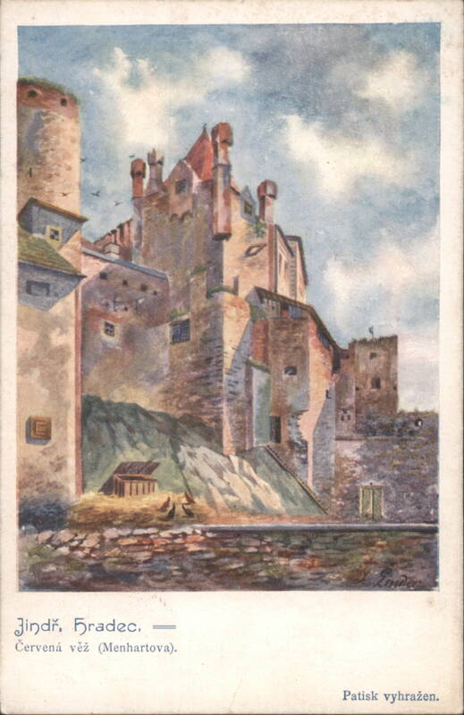 Jindřichův Hradec Castle, Red Tower (Menhartova) Czechoslovakia