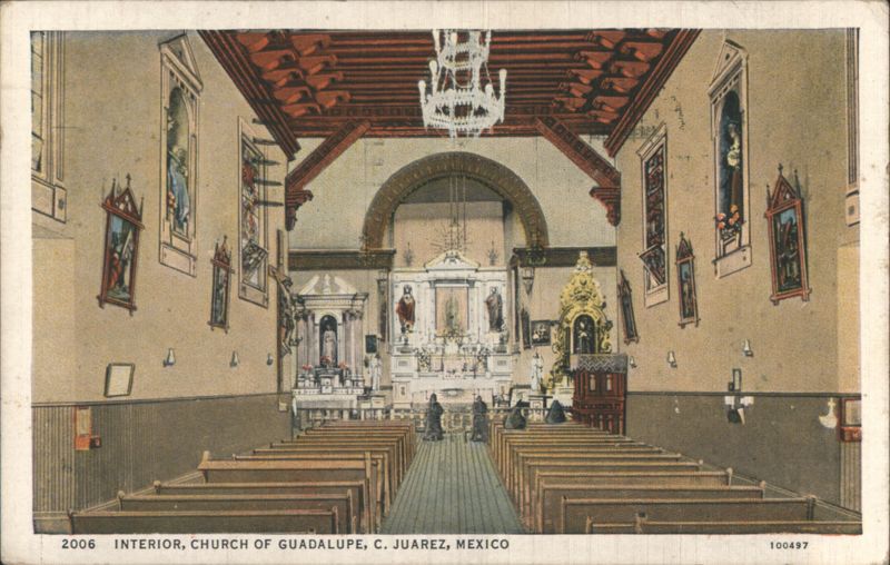 Interior, Church of Guadalupe Ciudad Juarez Mexico