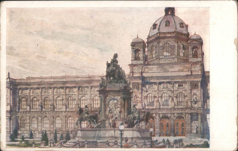 Maria-Theresienplatz, Monument, Museum by G. F. Schüle Vienna Austria