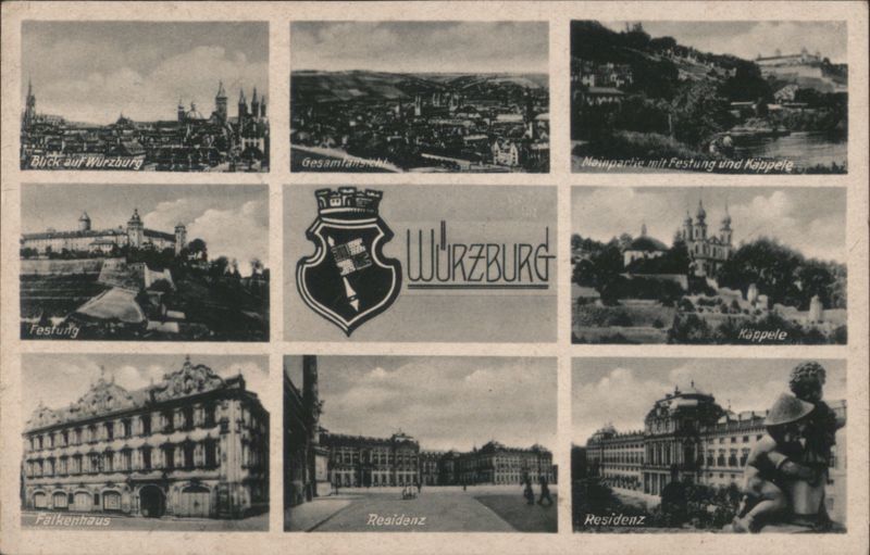 Würzburg Views: Festung, Kappelle, Falkenhaus, Residenz Germany