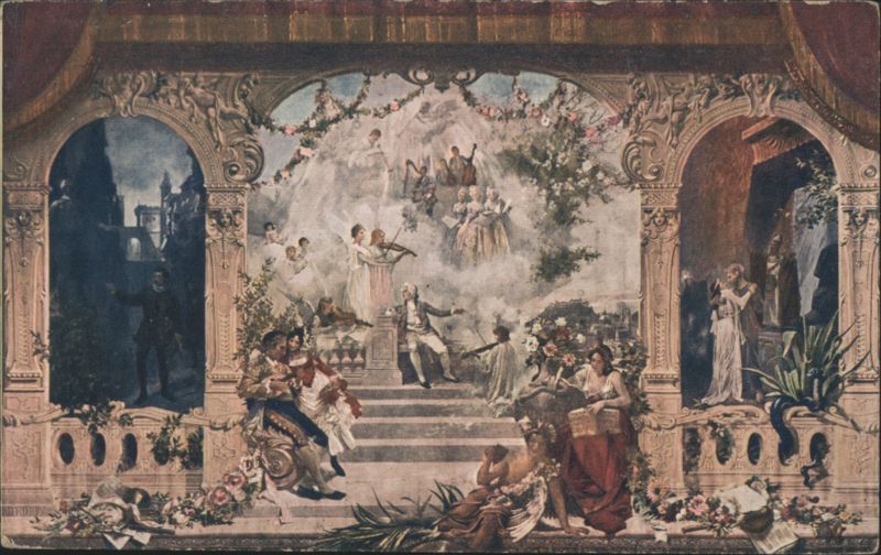 Mozart Curtain, Salzburg City Theater, Austria