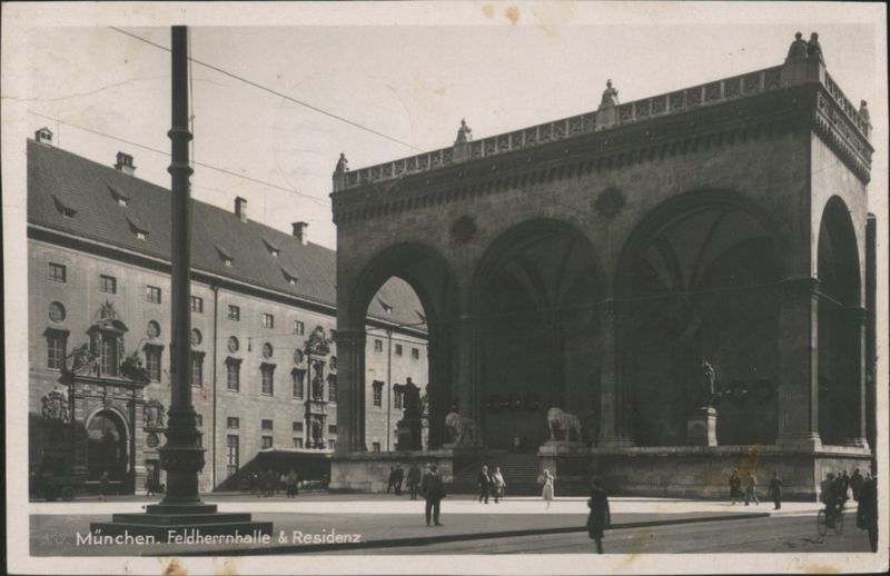 München Feldherrnhalle & Residenz Germany