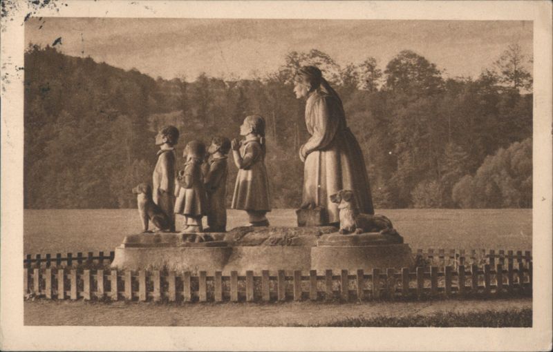 Babiččino údolí, Grandmother's Monument, Ota Guttfreund Česká Skalice Czechoslovakia