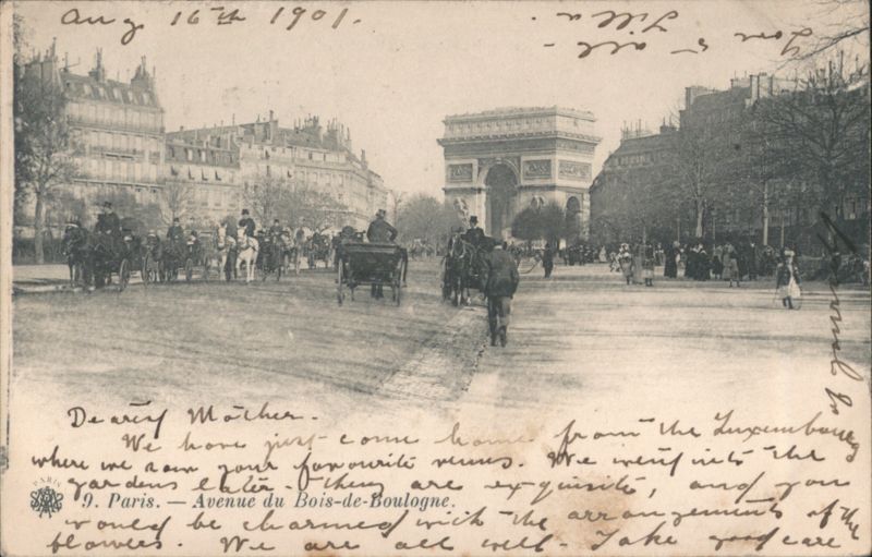 Arc de Triomphe, Avenue du Bois-de-Boulogne, Paris France