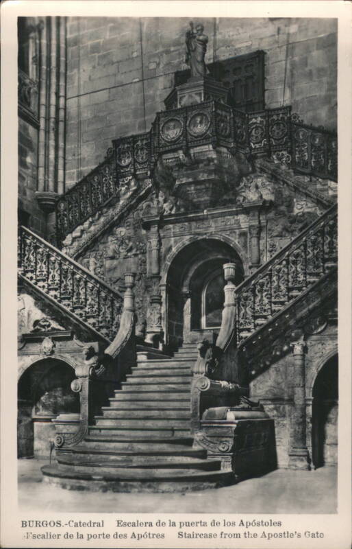 Burgos Cathedral Apostle's Gate Staircase Spain