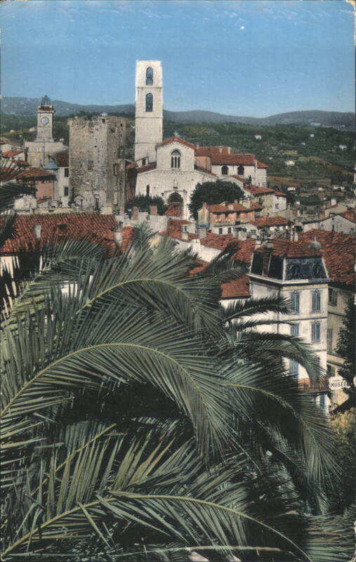 Grasse Old Town View, Church Tower, Cote d'Azur France