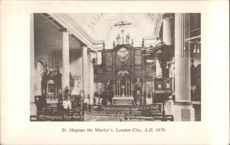 St. Magnus the Martyr's, London City, Interior United Kingdom
