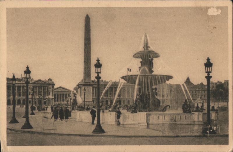 Place de la Concorde, Obelisk & Fountain, Paris France