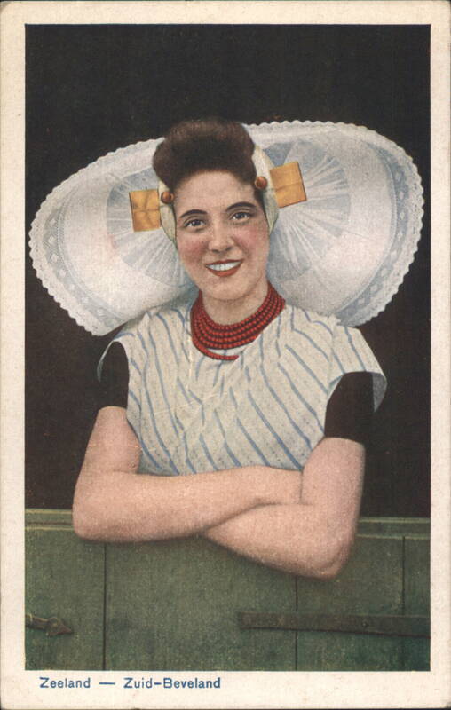 Zeeland Zuid-Beveland Woman in Traditional Costume