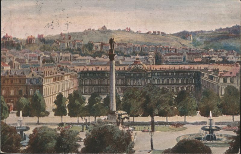 Stuttgart, Schloßplatz mit Neuem Schloß Germany