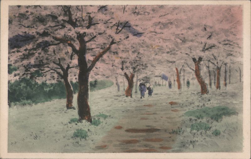 Cherry Blossom Path, Figures, Japan