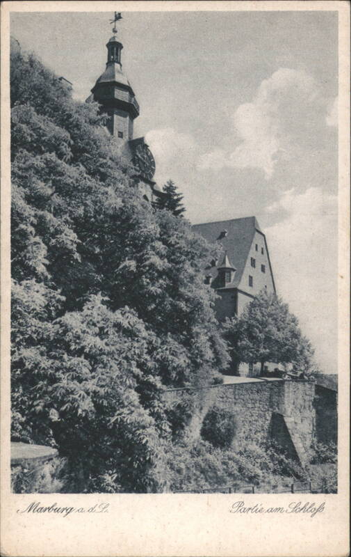 Marburg a. d. L. Castle & Tower on Hill Germany